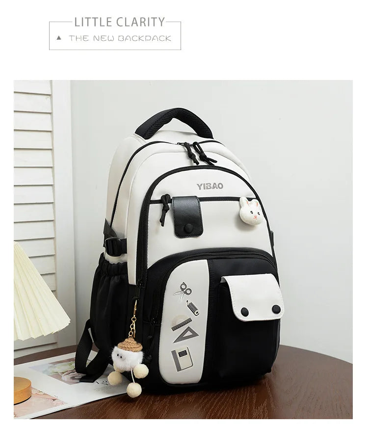 MOCHILA ESCOLAR  COM ESTAMPA DE COELHO