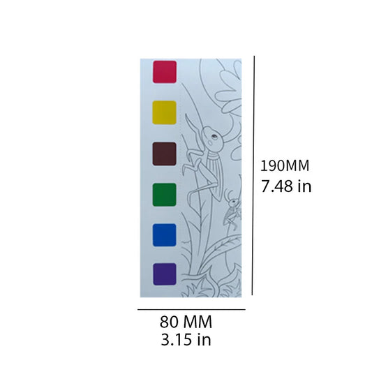 LIVRO DE COLORIR AQUARELA INFANTIL DE 12 PÁGINAS