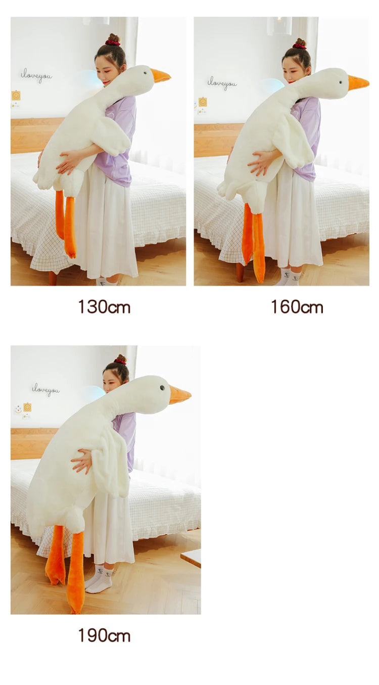 TRAVESSEIRO DE PELÚCIA GANSO 90-190CM