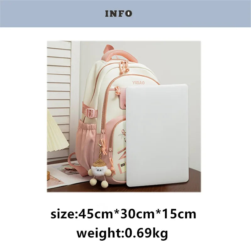 MOCHILA ESCOLAR  COM ESTAMPA DE COELHO