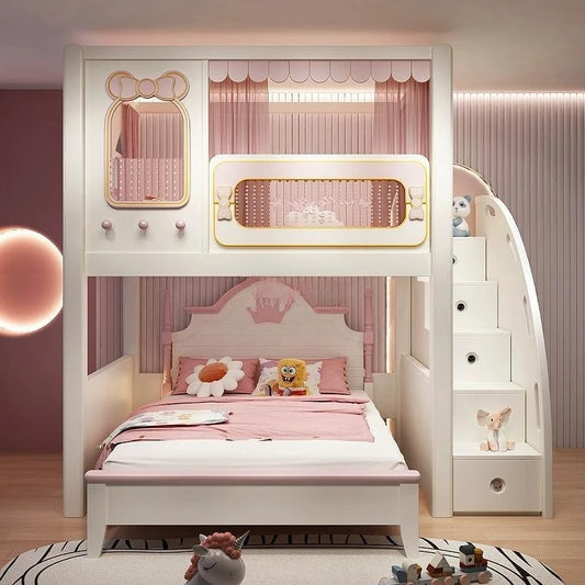 BELICHE INFANTIL COM GUARDA-ROUPA DE MESA INTEGRADA