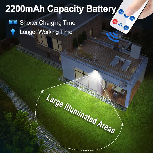 Luzes solares led 228/328 ao ar livre pir sensor de movimento lâmpada de parede ip65 à prova dip65 água luz de rua com controle remoto para iluminação do jardim