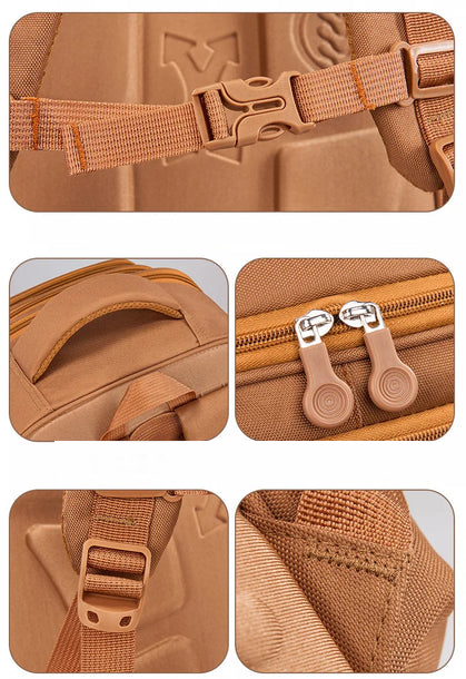 MOCHILA ESCOLAR COM DESENHO DE CAPIVARA UNISSEX