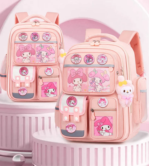 MOCHILA ESCOLAR COM DESENHO DE CAPIVARA UNISSEX